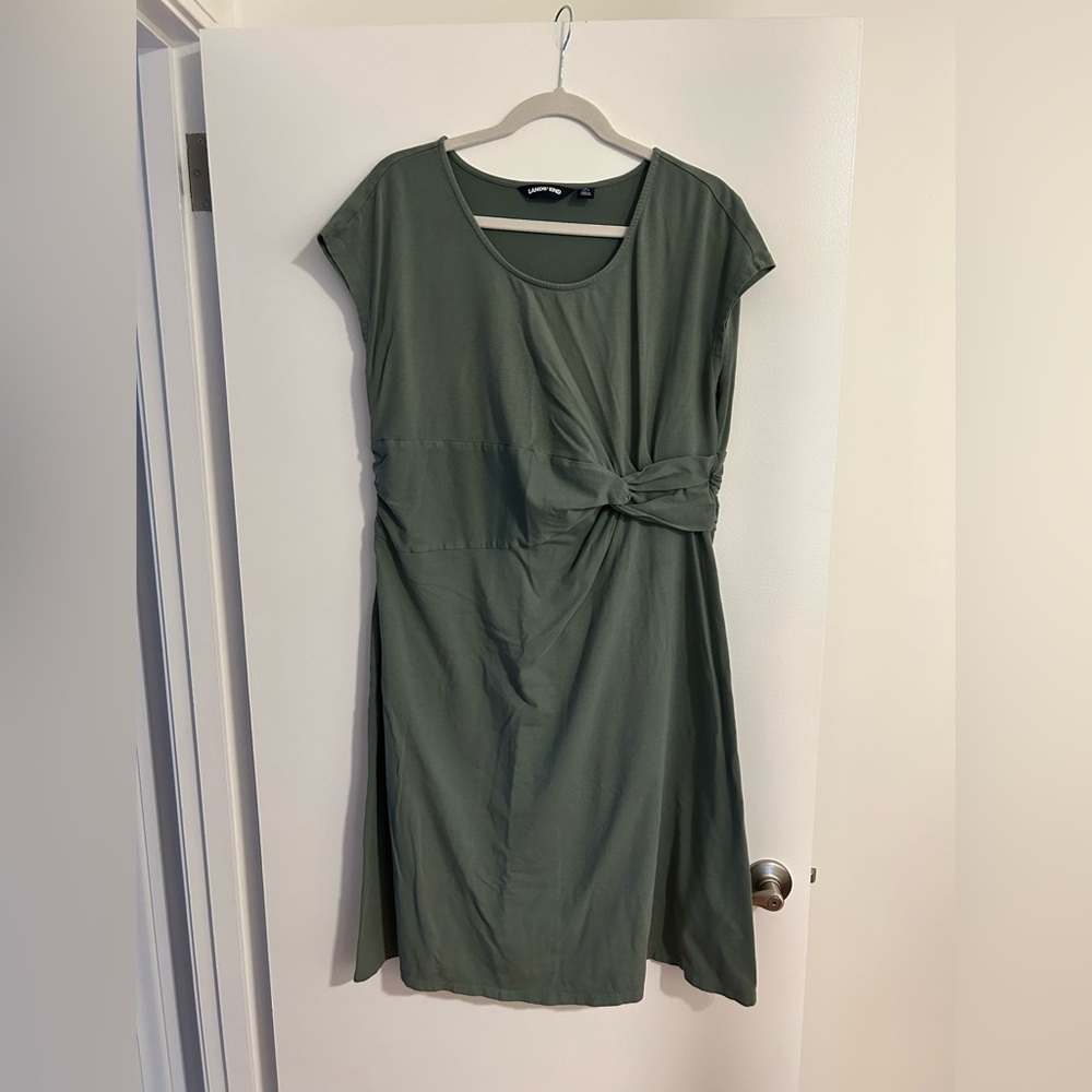 Lands' End Soft Green Dress